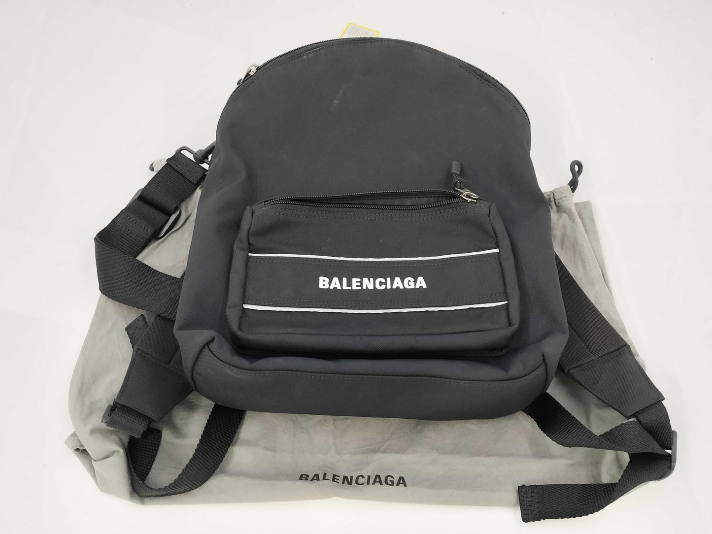 BALENCIAGA Nylon Backpack, Black