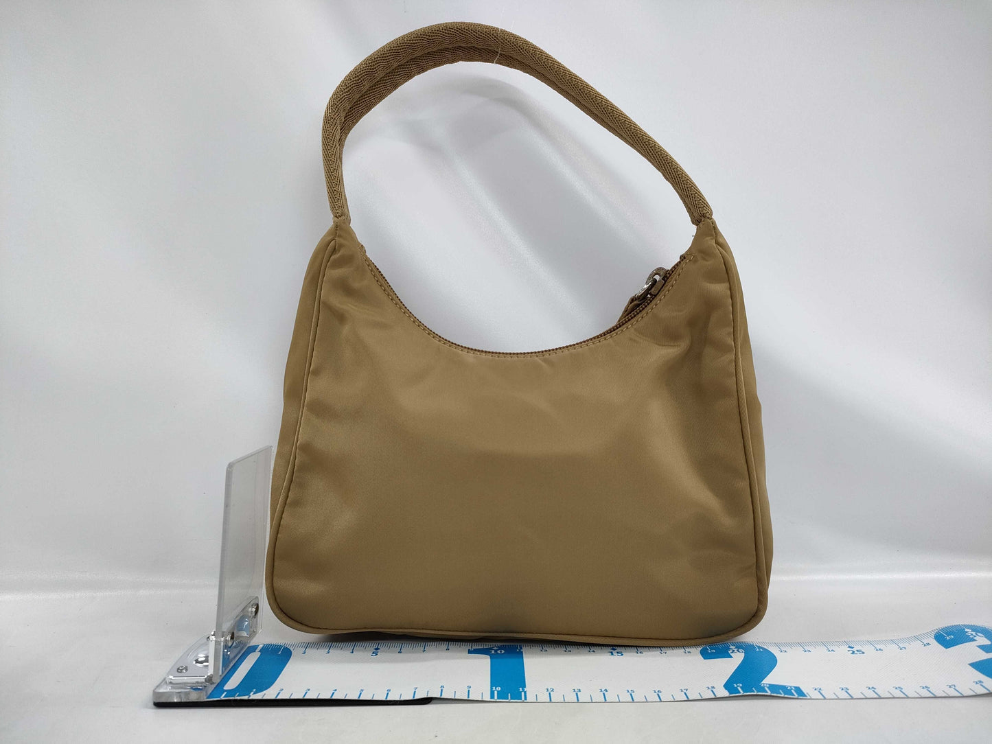 PRADA Nylon Accessory Pouch Beige Handbag