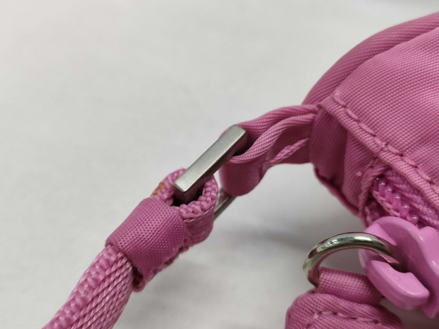 PRADA Nylon Accessory Pink Handbag