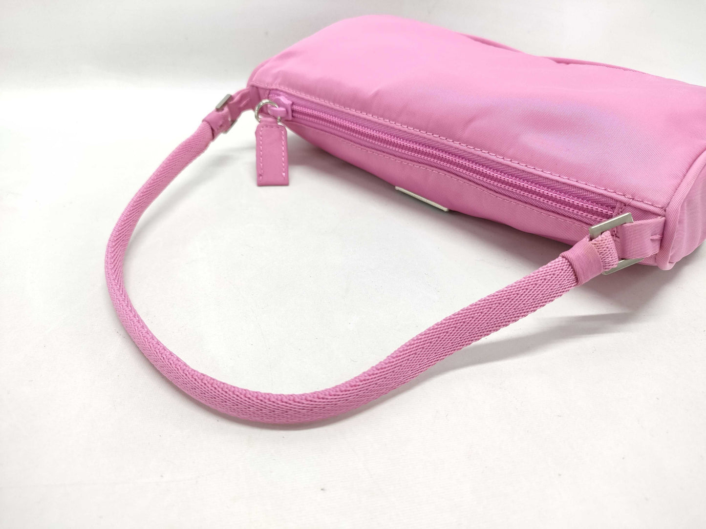 PRADA Nylon Accessory Pink Handbag
