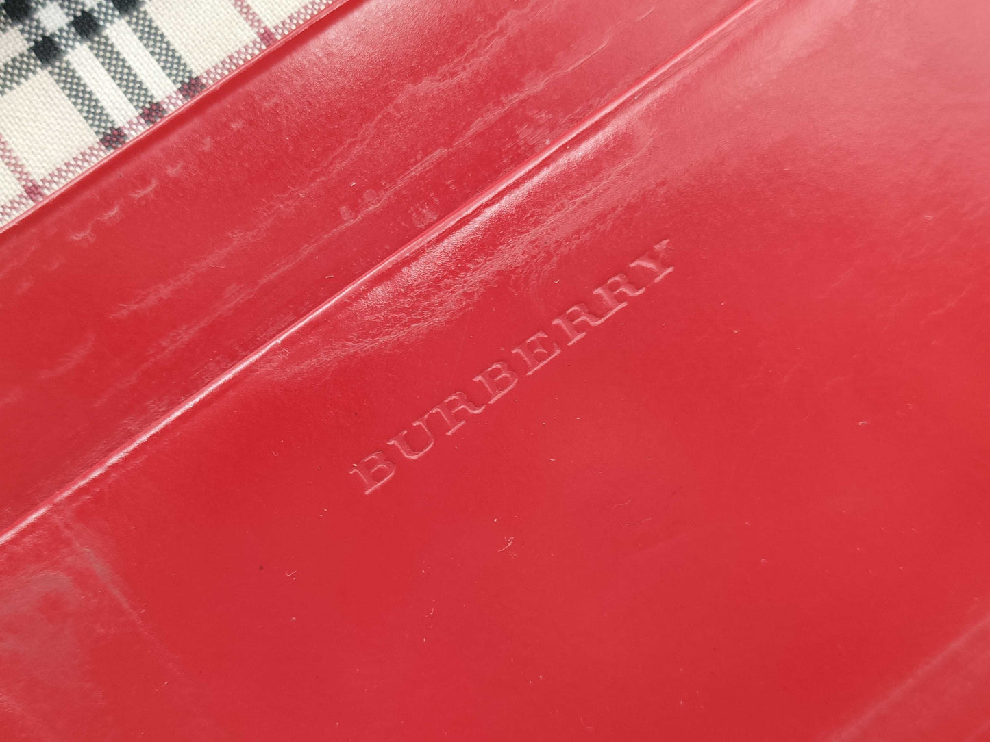 BURBERRY Leather Pass Case Card Case, Pass Case, Business Card Case
