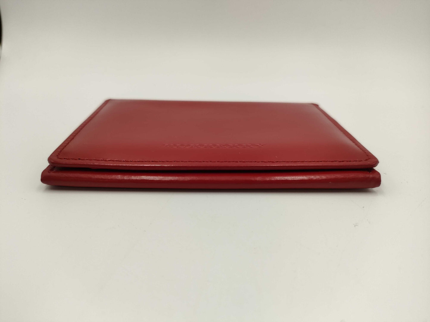 BURBERRY Leather Pass Case Card Case, Pass Case, Business Card Case