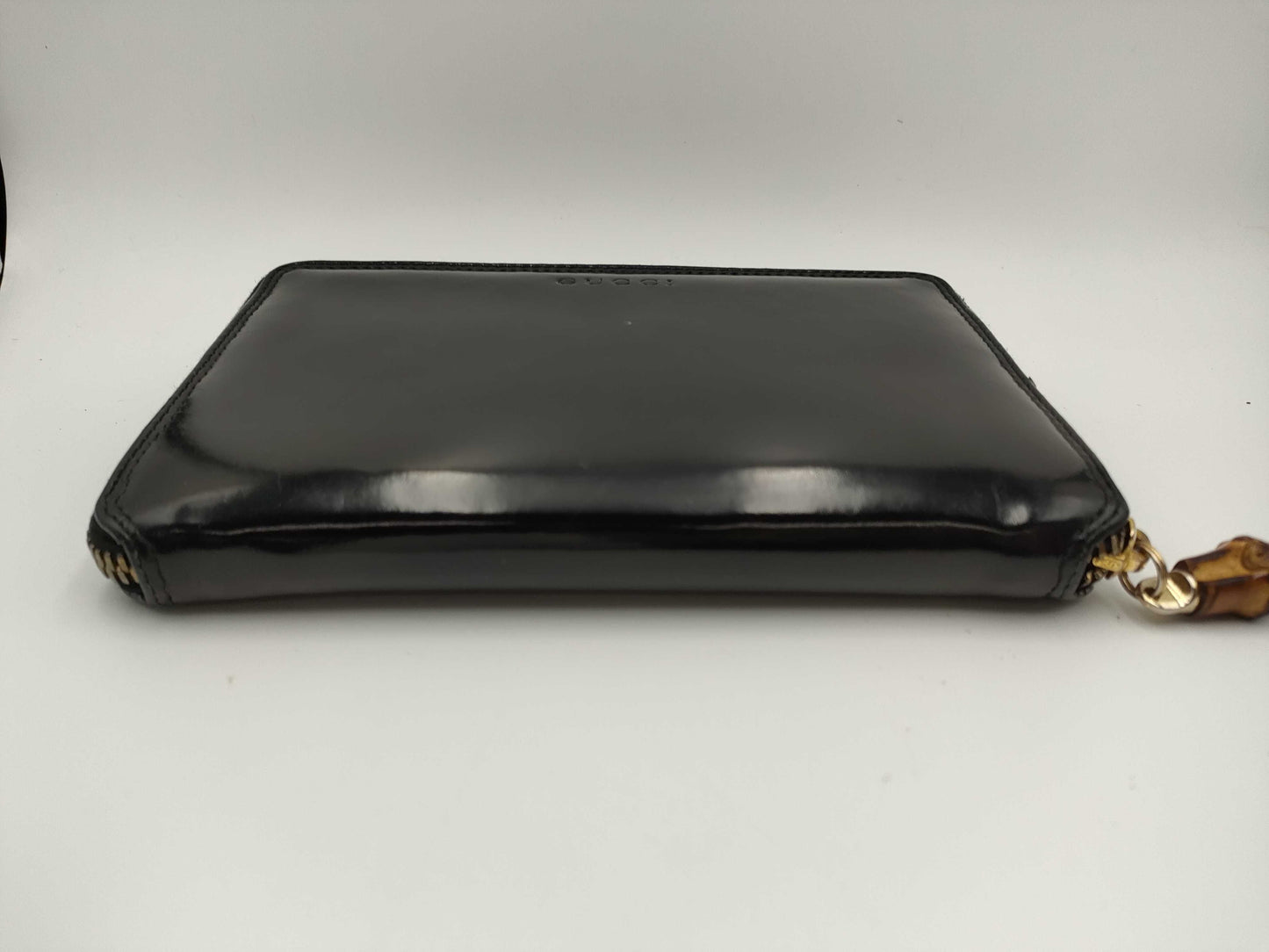 GUCCI Bamboo Round Enamel Wallet