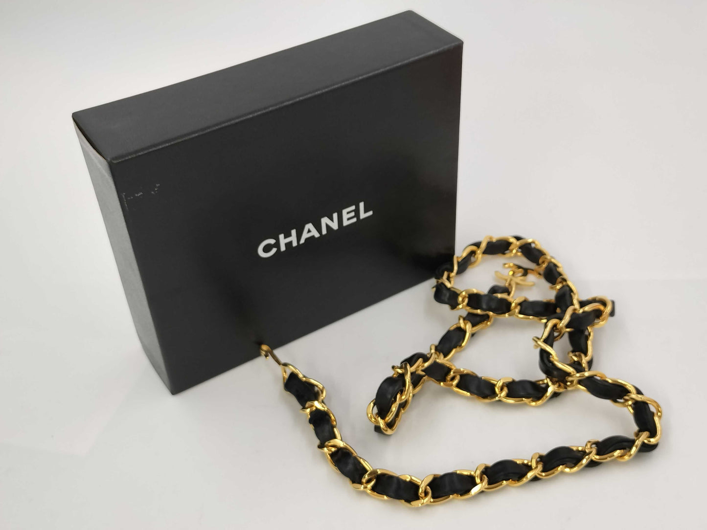 CHANEL Lambskin Mini Matelasse Shoulder Bag with Chain Belt