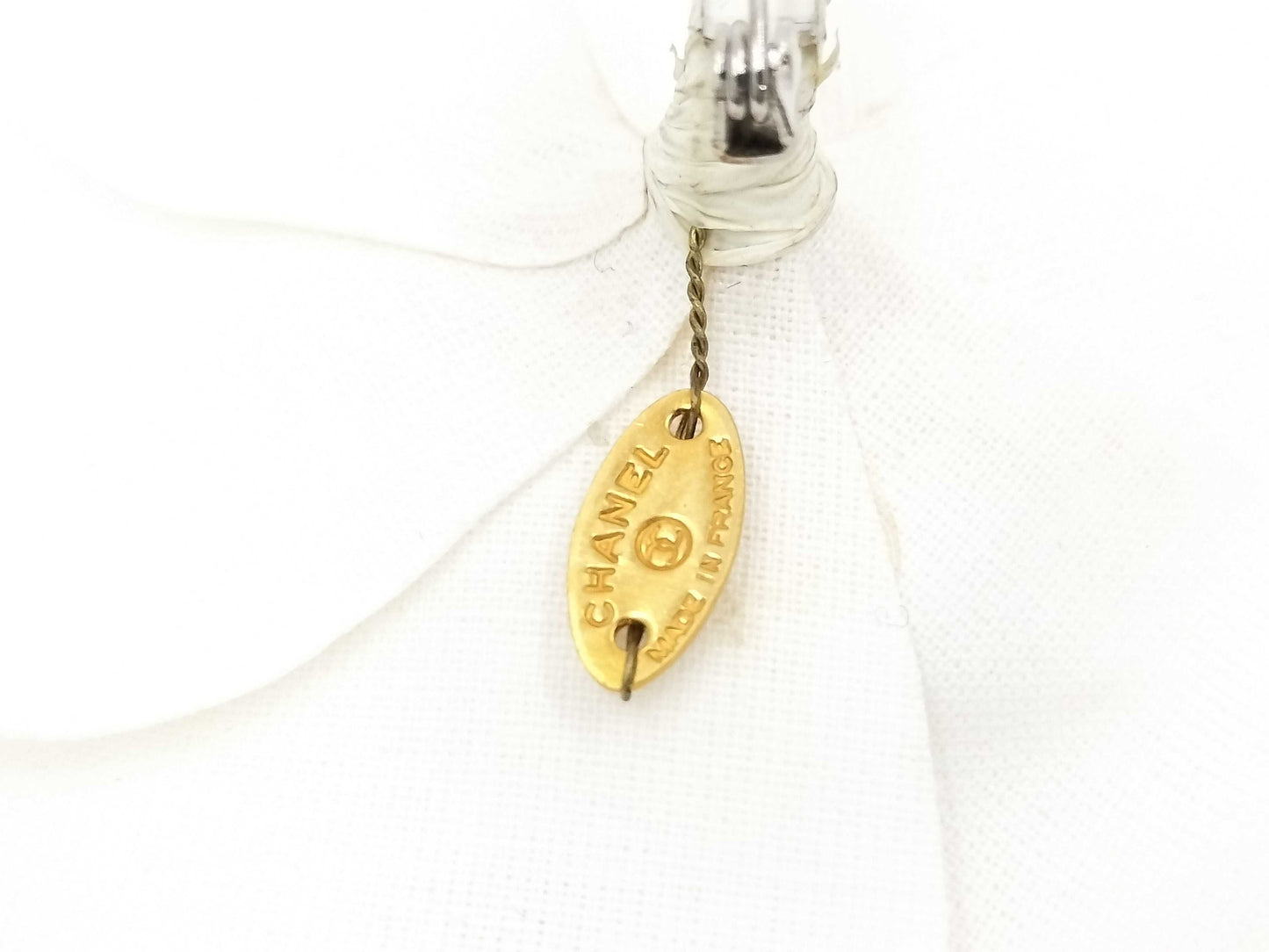 CHANEL Camellia Brooch White Brooch
