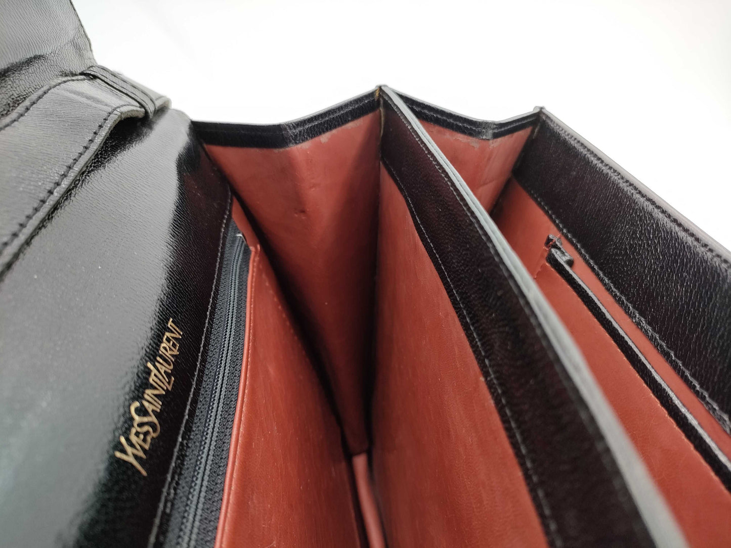 Yves Saint Laurent Vintage 2-Way Y-Stitch Leather Shoulder Bag