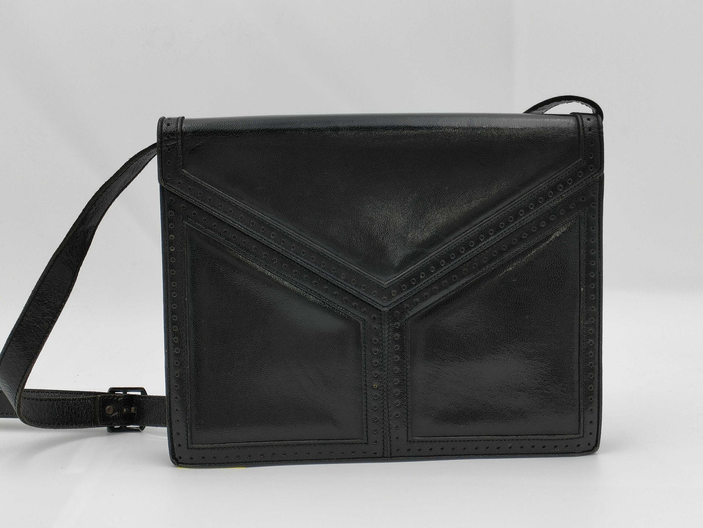 Yves Saint Laurent Vintage 2-Way Y-Stitch Leather Shoulder Bag