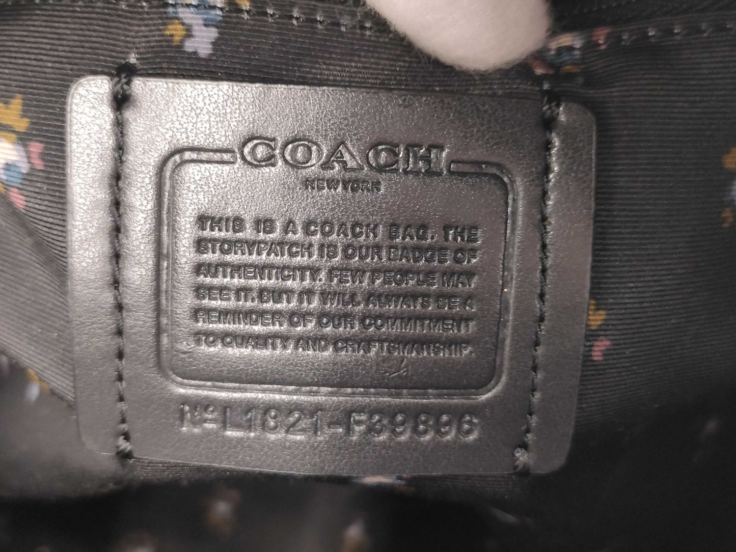 COACH denim F39896 backpack
