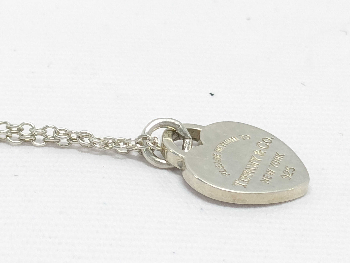 Tiffany & Co. 925 Return to Mini Double Heart Necklace Necklace