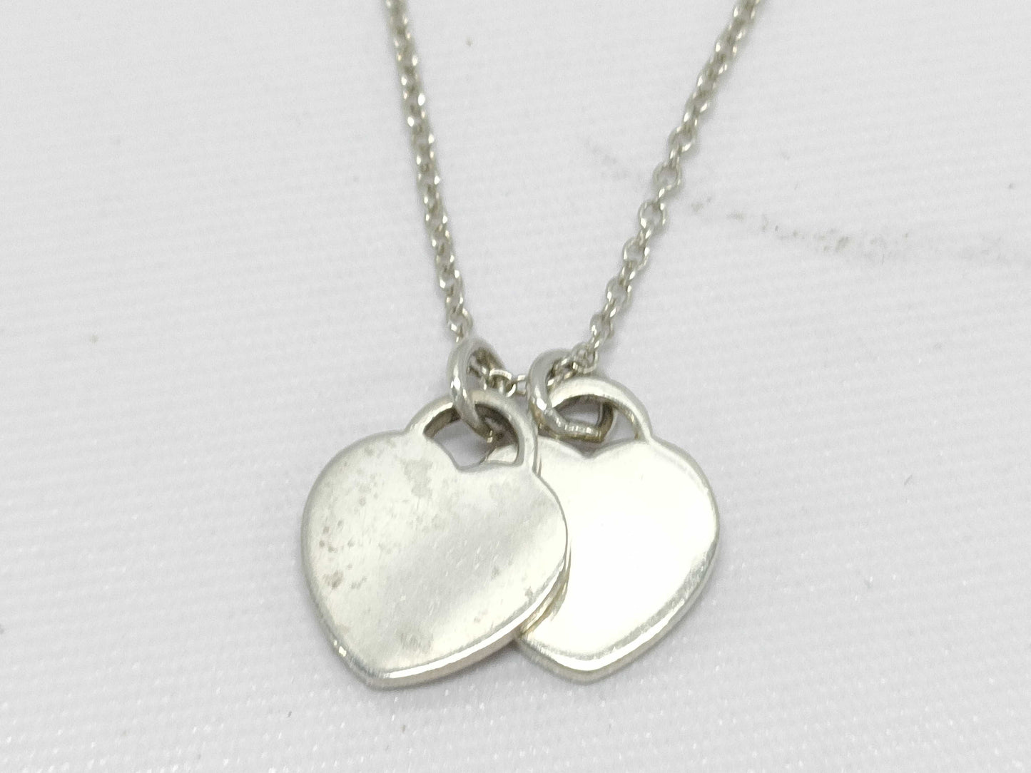 Tiffany & Co. 925 Return to Mini Double Heart Necklace Necklace