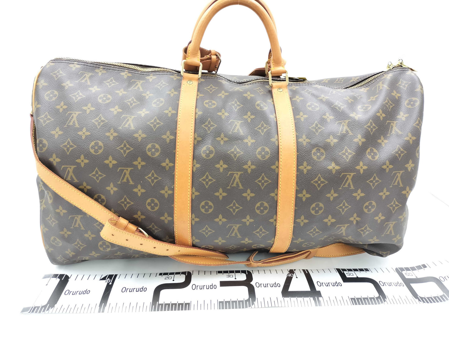 LOUIS VUITTON Monogram M41412 Keepall Bandouliere 60 Boston Bag