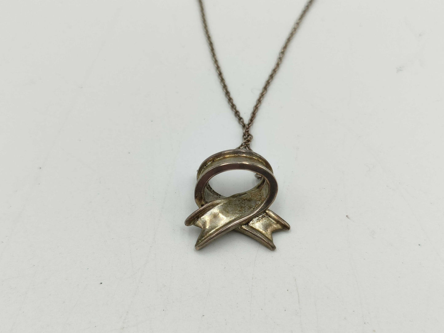 Tiffany & Co. Ribbon Necklace 925 Necklace