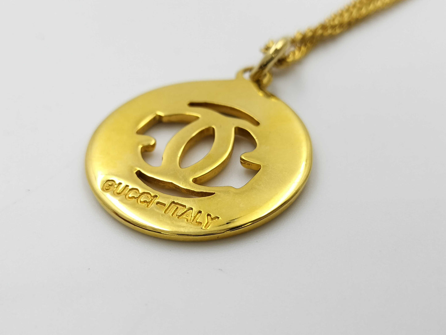 GUCCI GG GD Necklace Pendant Necklace