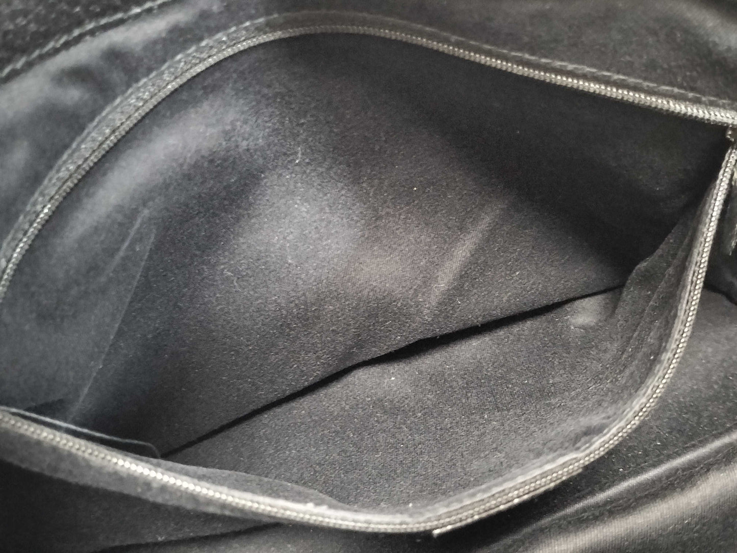 GUCCI Canvas x Leather/Black Handbag