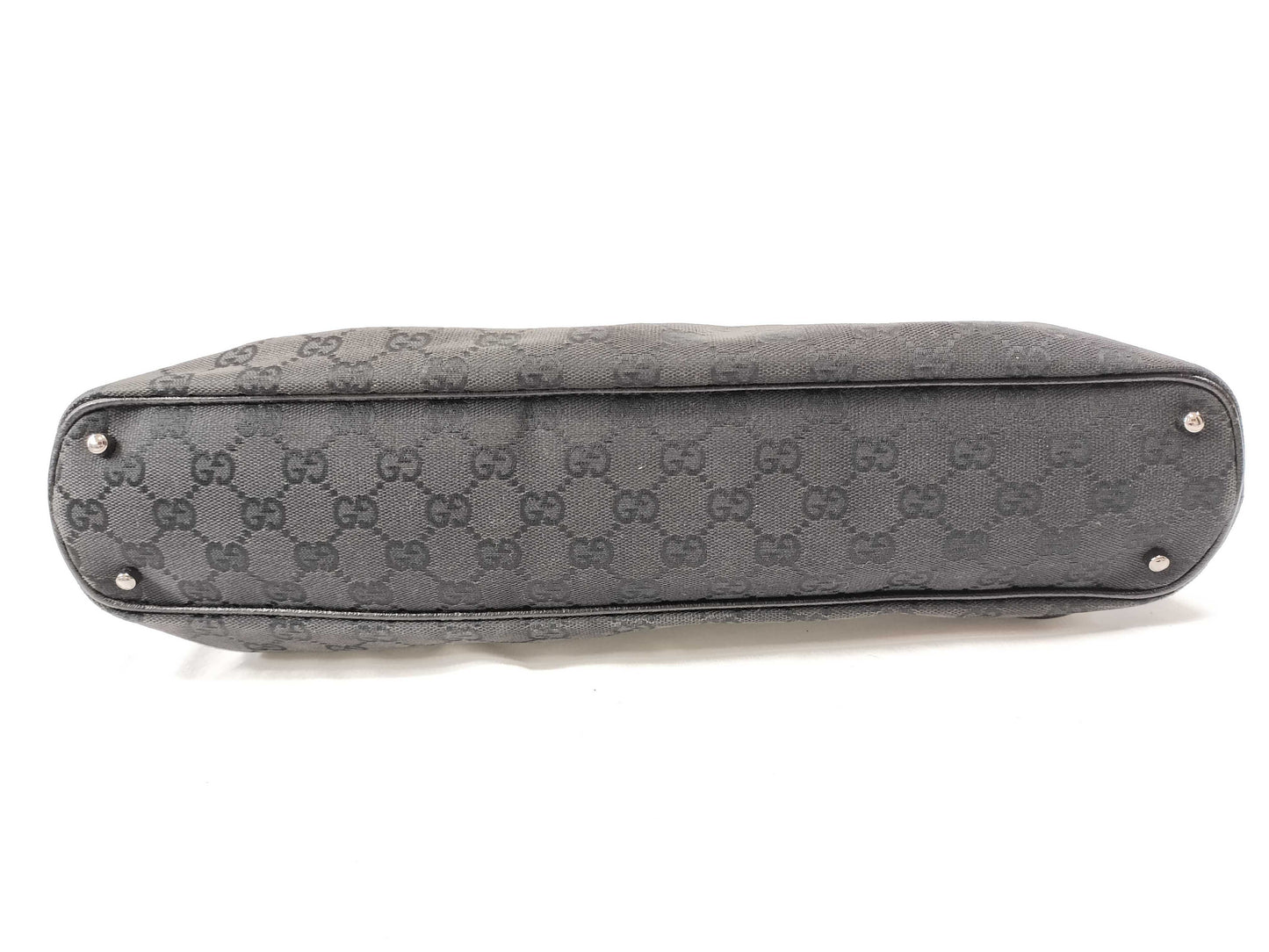 GUCCI Canvas x Leather/Black Handbag