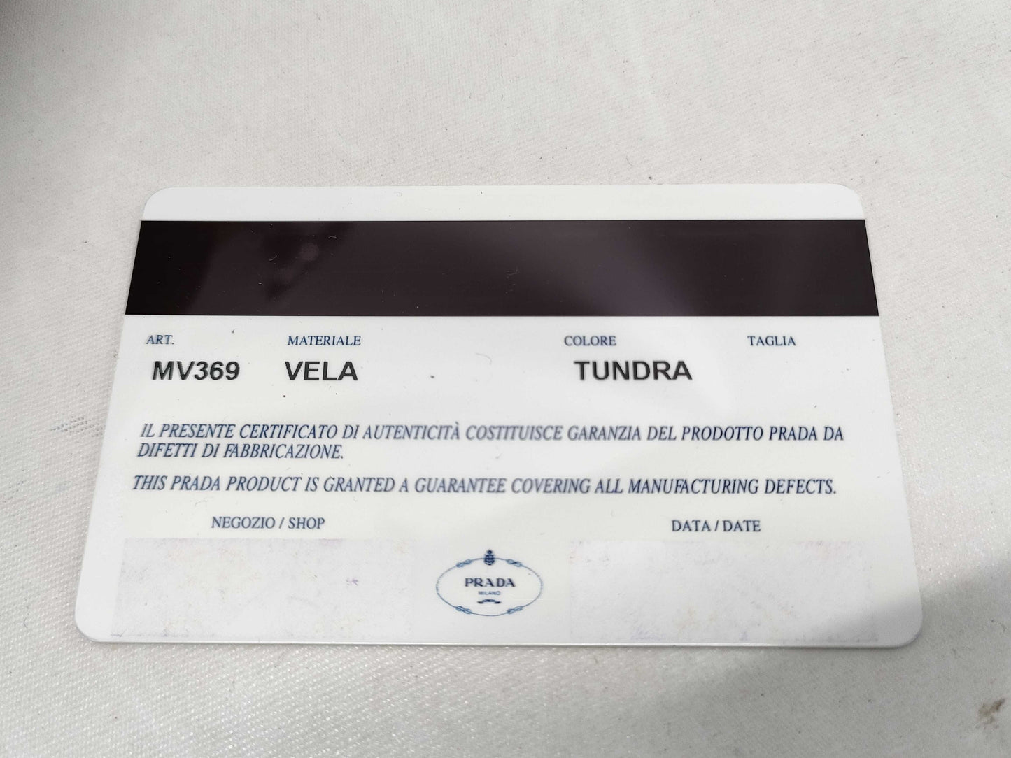 PRADA Nylon Pouch Khaki MV369 Pouch