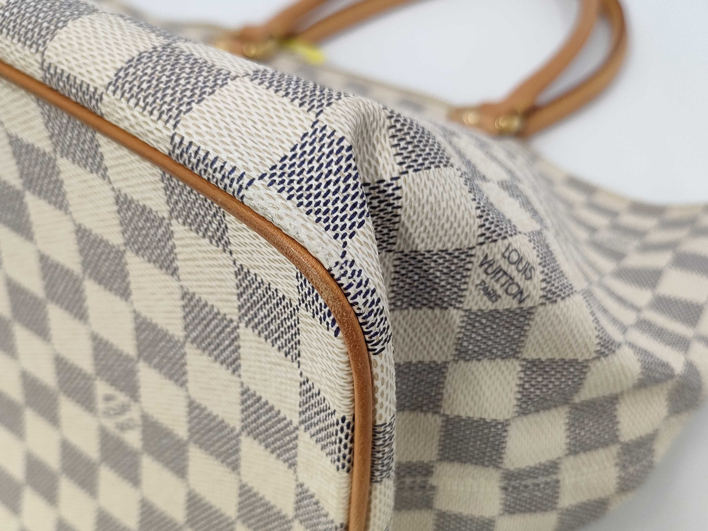 LOUIS VUITTON Damier Azur Saleya MM Tote Bag