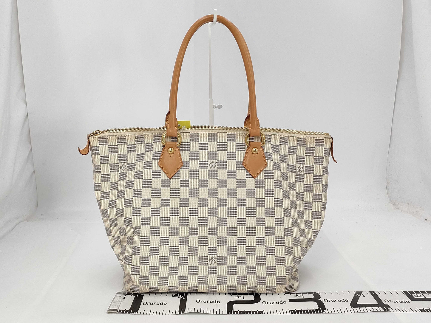 LOUIS VUITTON Damier Azur Saleya MM Tote Bag