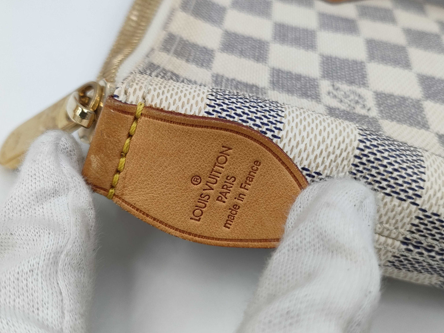 LOUIS VUITTON Damier Azur Saleya MM Tote Bag