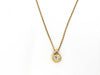 Dior Single Stone Gold Necklace