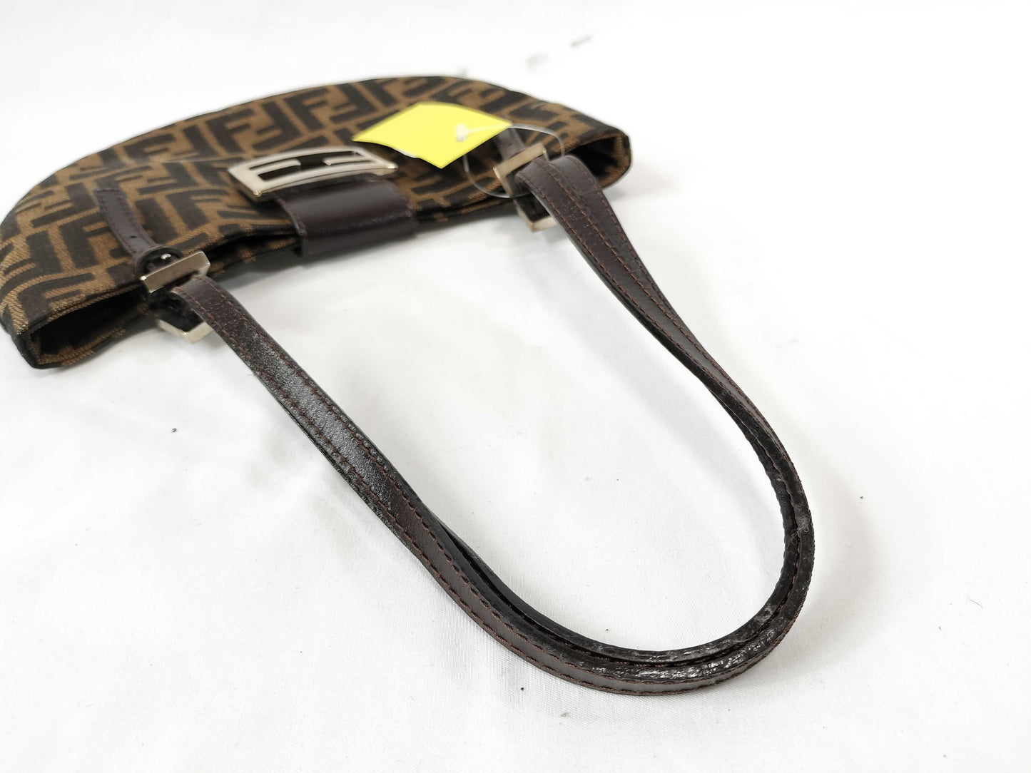 FENDI Zucca Mamma Half Moon Tote Handbag