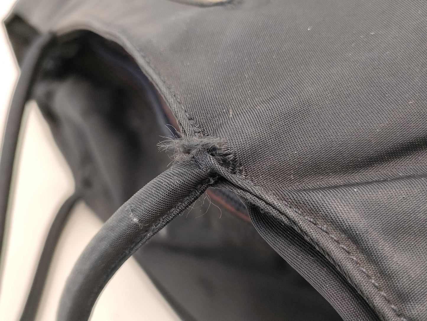 PRADA nylon black tote bag