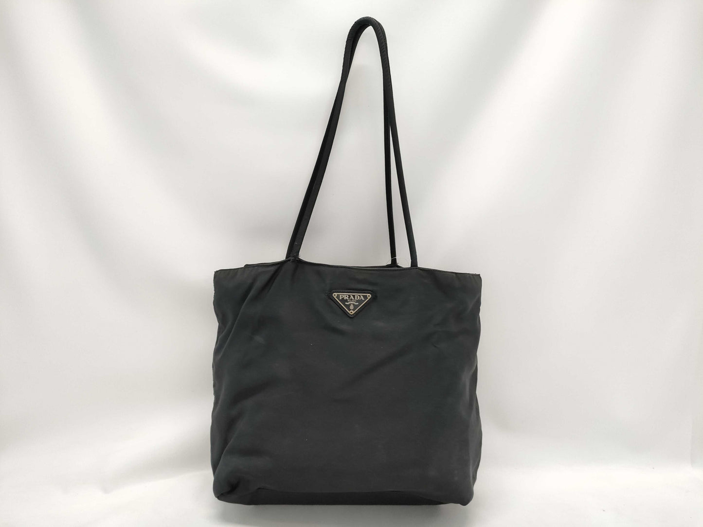 PRADA nylon black tote bag