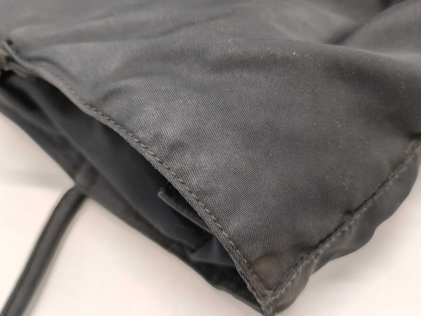 PRADA nylon black tote bag