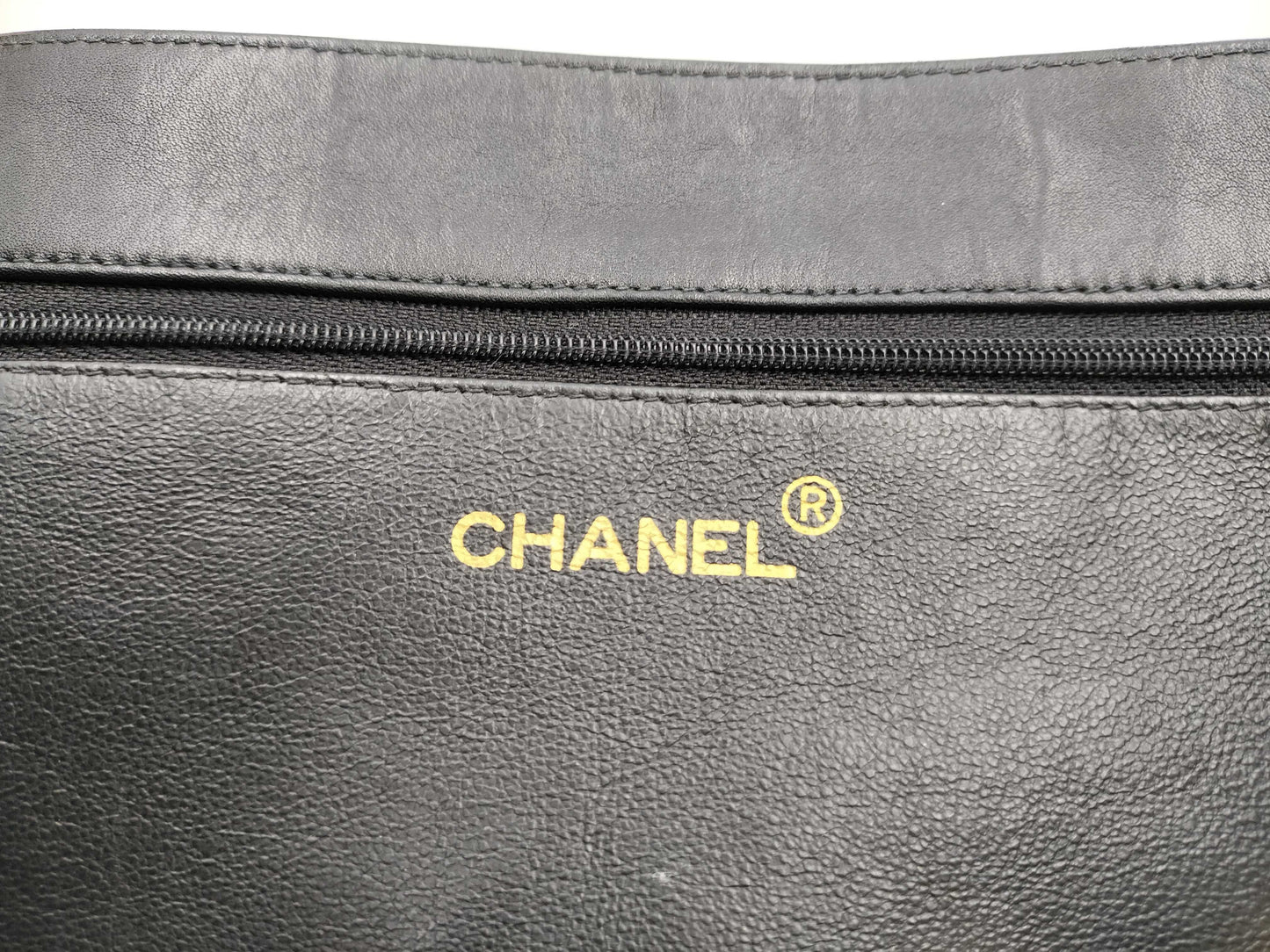 CHANEL 3723063 Lambskin Large Coco Mark Chain Shoulder Tote Bag