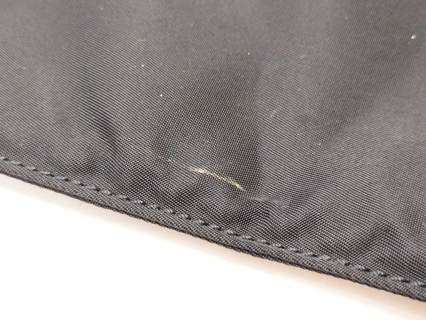 PRADA Nylon Triangle Logo Plate Shoulder Bag