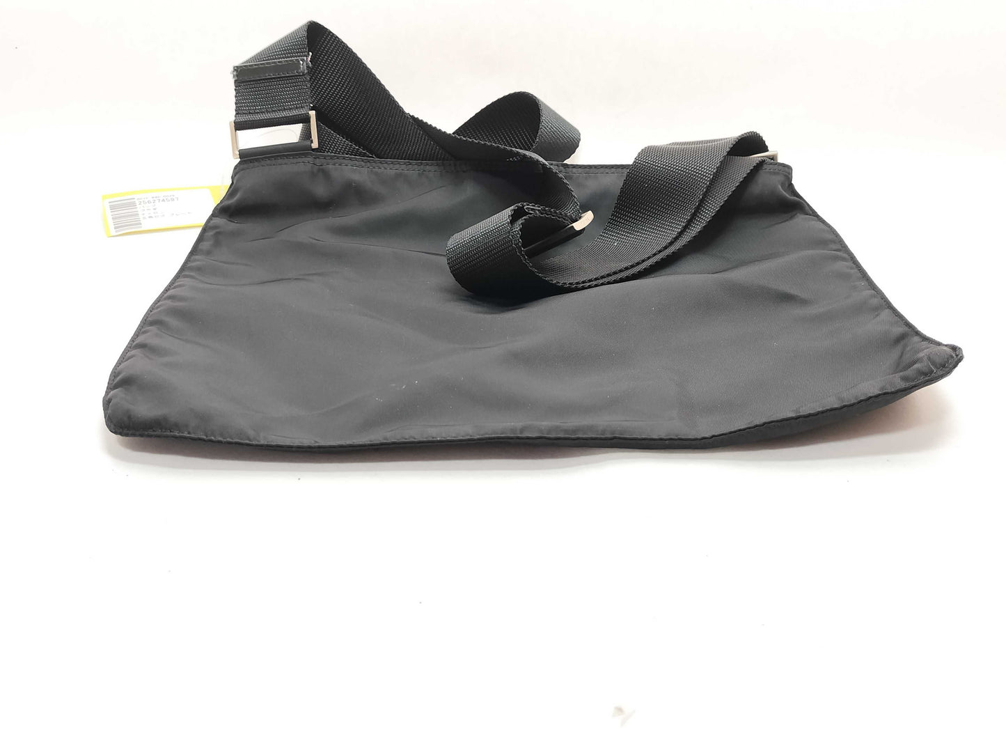 PRADA Nylon Triangle Logo Plate Shoulder Bag