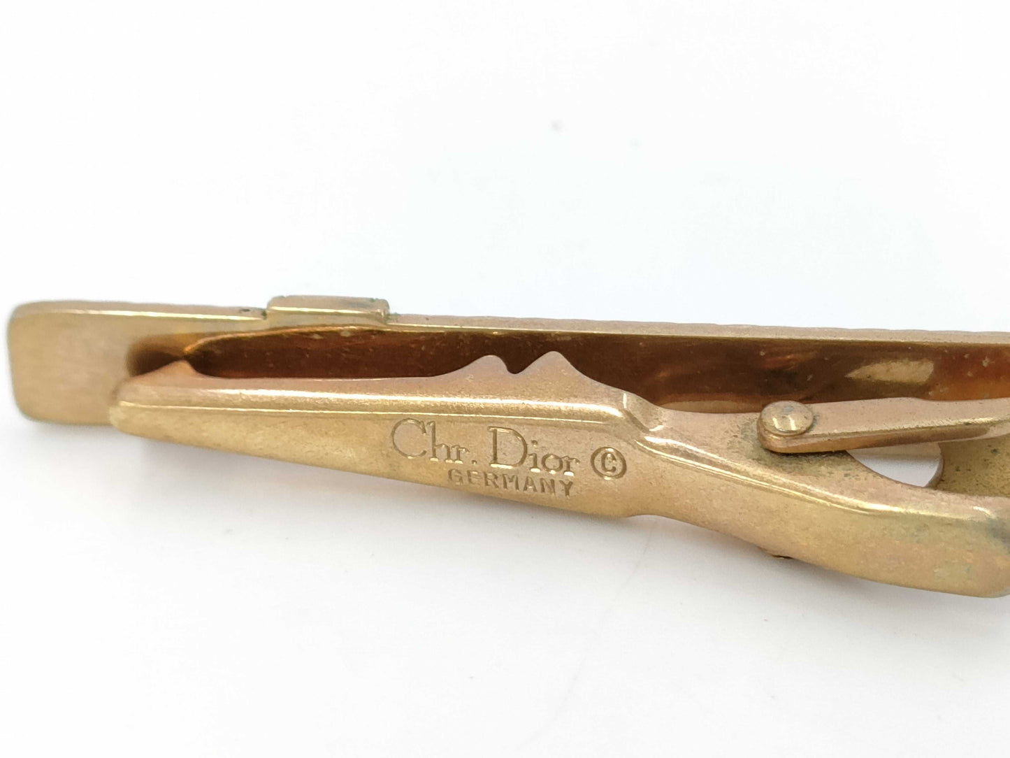 Dior Gold Logo Tie Pin Cufflinks Set Other Accessories