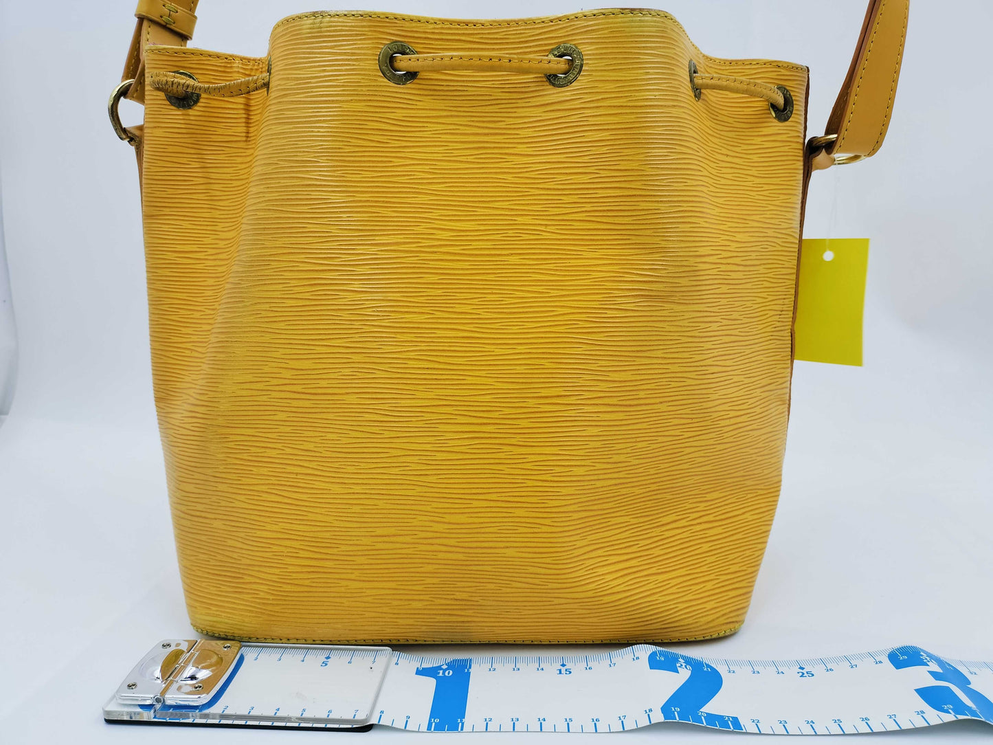 LOUIS VUITTON Epi Petit Noe Yellow Handbag