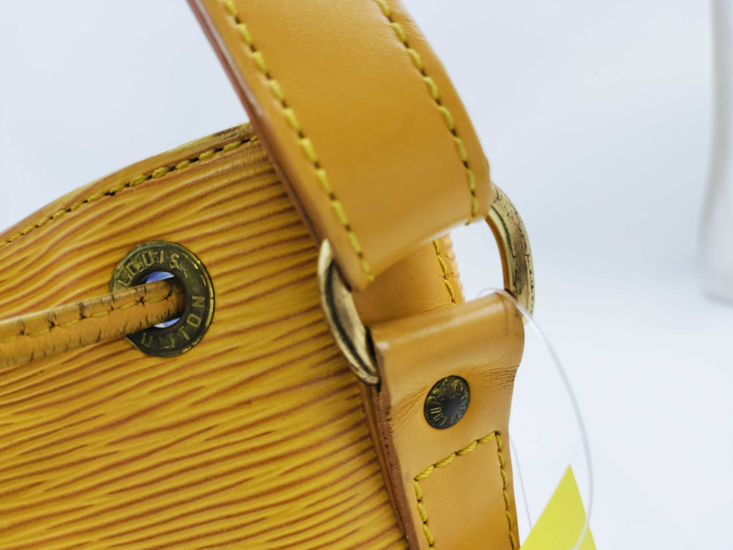 LOUIS VUITTON Epi Petit Noe Yellow Handbag