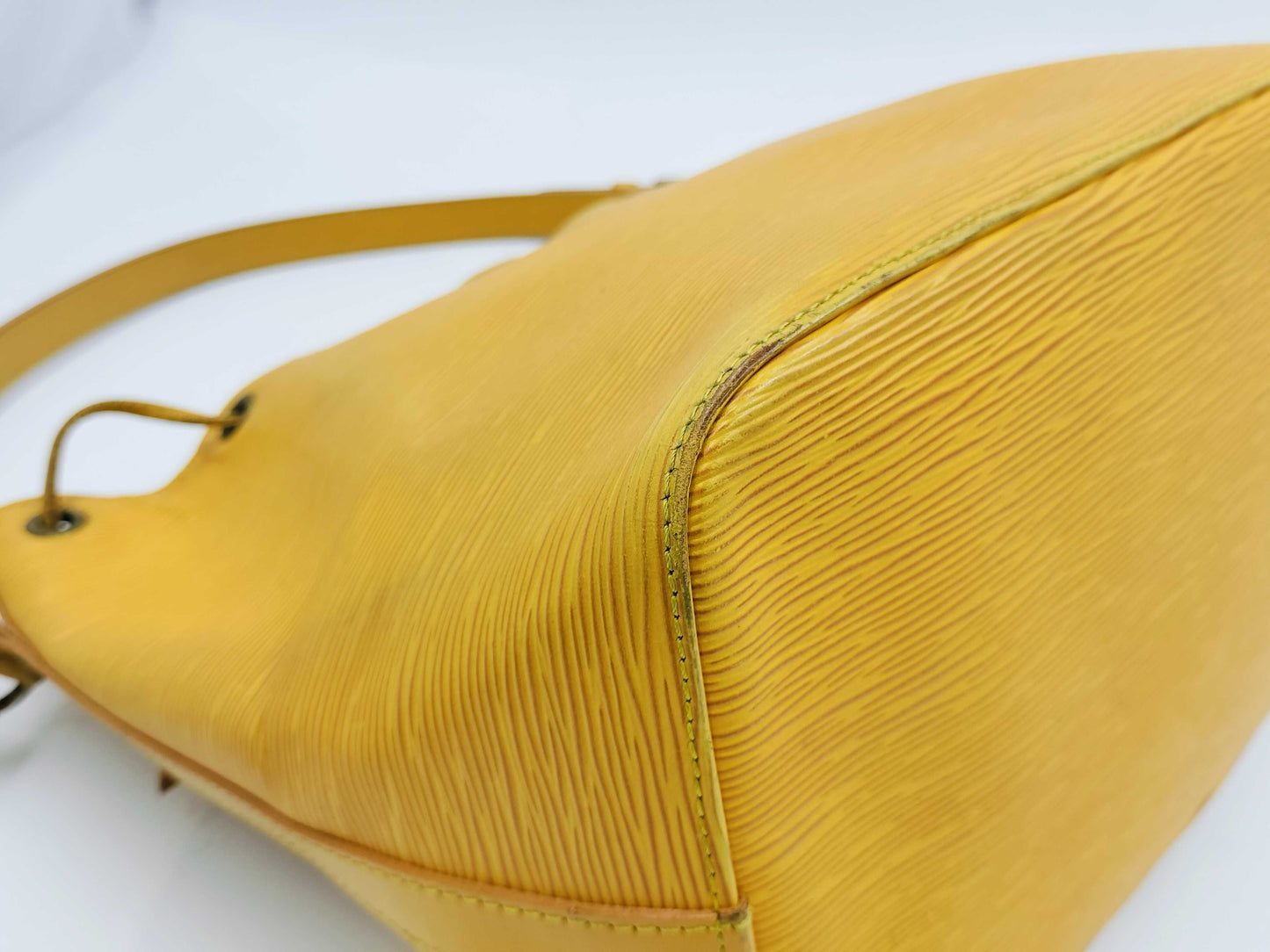 LOUIS VUITTON Epi Petit Noe Yellow Handbag