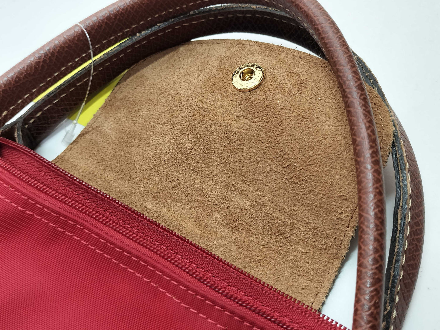 LONG CHAMP Pliage M Red Tote Bag