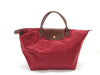 LONG CHAMP Pliage M Red Tote Bag