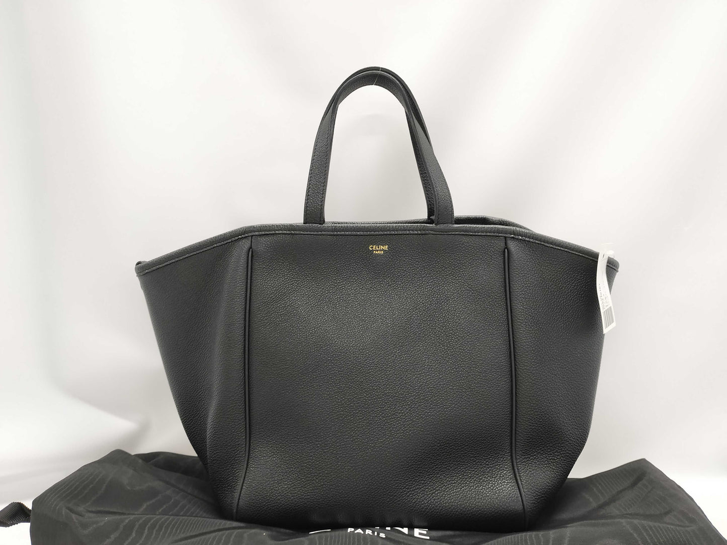 CELINE Small Fold Cabas 2-way Black Handbag