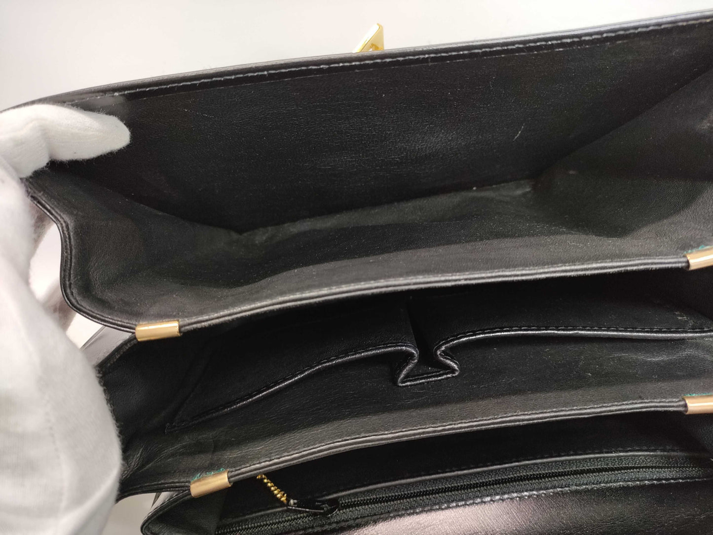 CELINE Carriage Hardware Leather Shoulder Bag