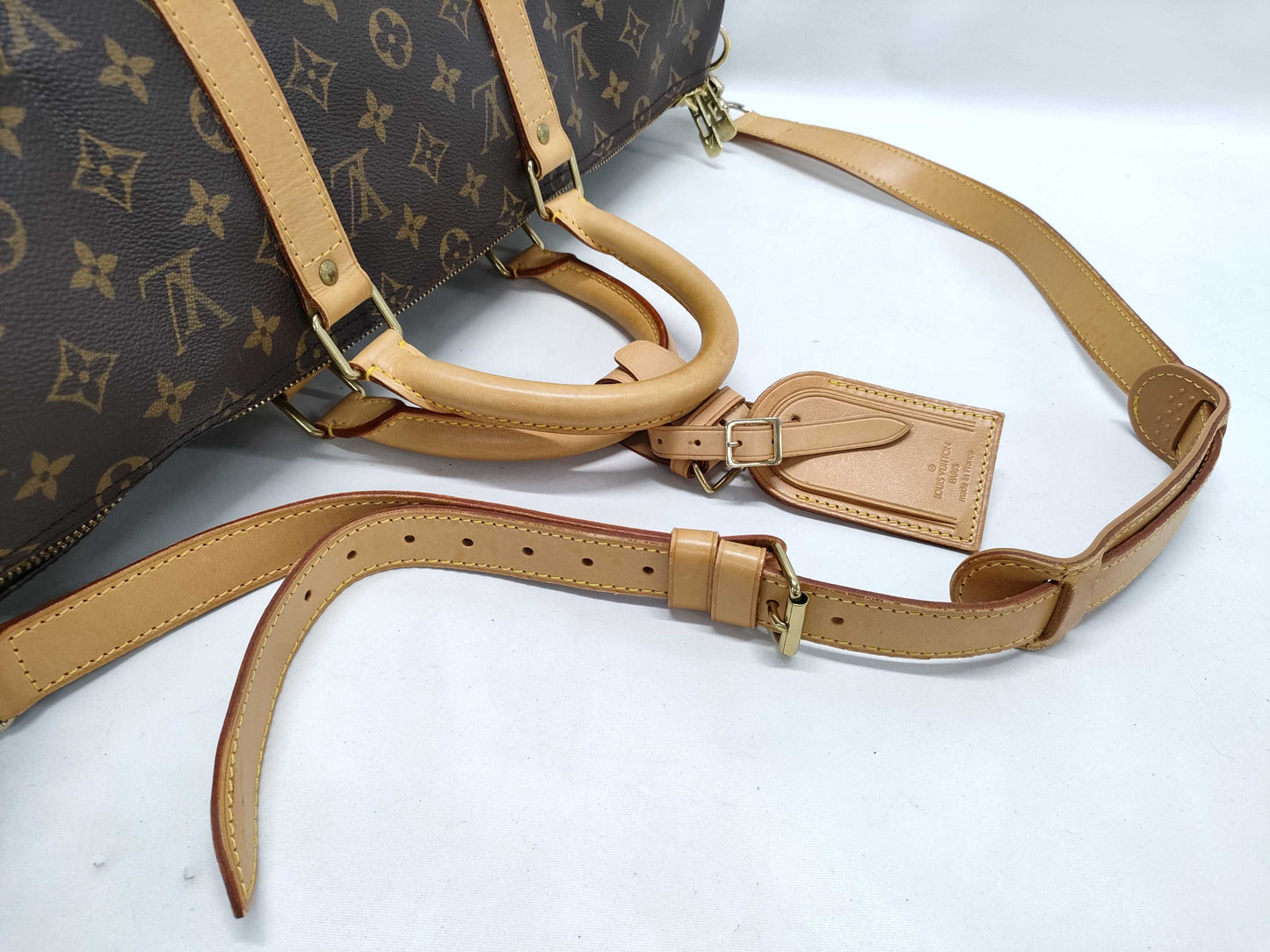 LOUIS VUITTON Monogram M41416 Keepall Bandouliere 50 Boston Bag