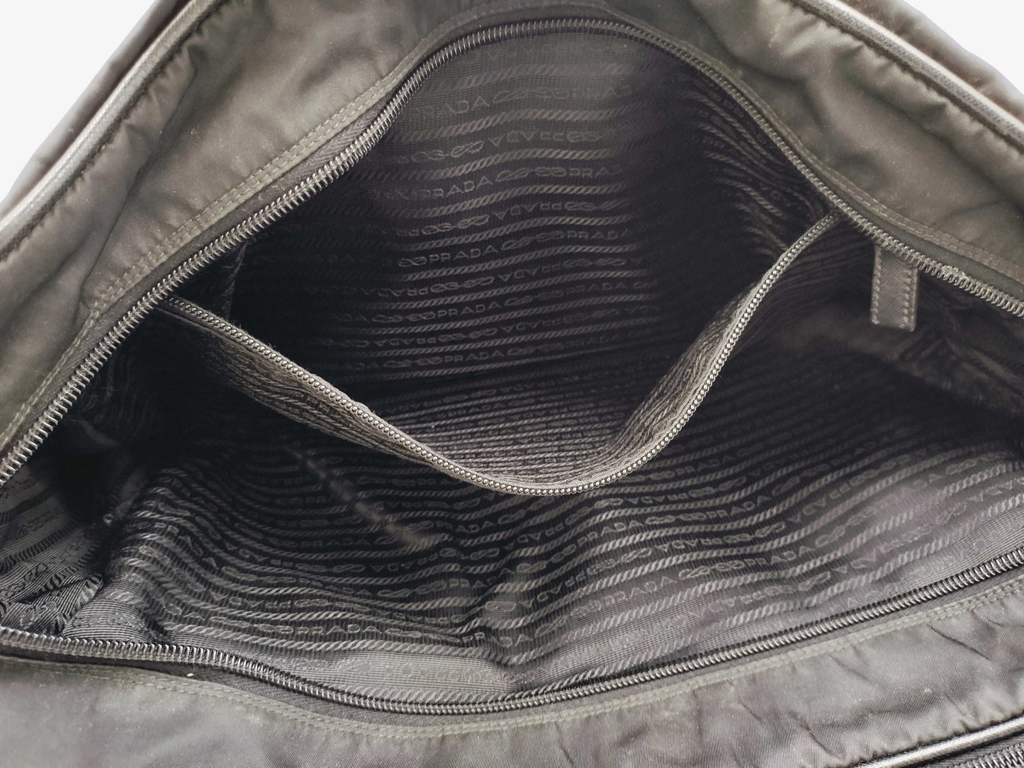 PRADA nylon briefcase Boston bag