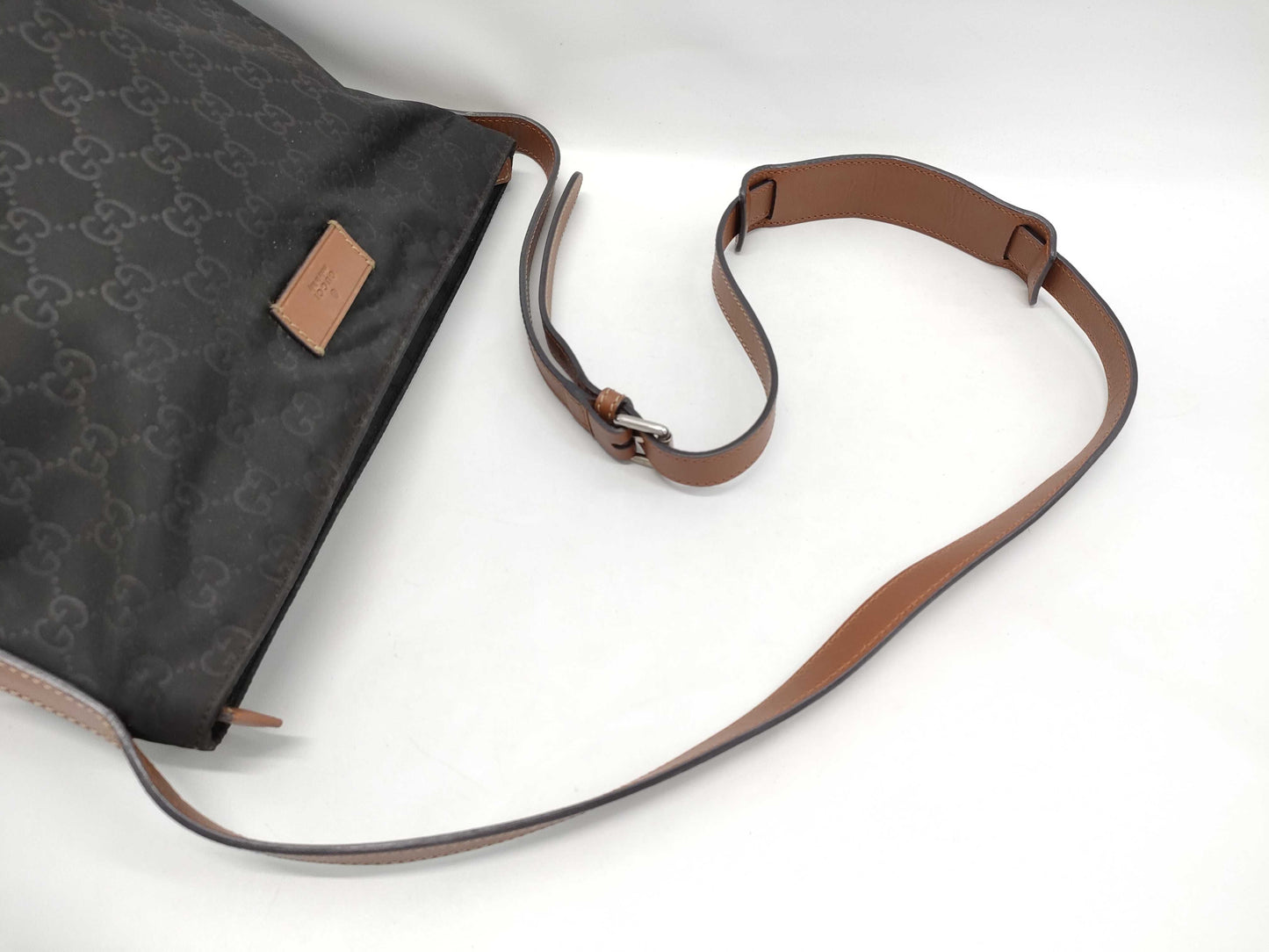 GUCCI 314529 204046 GG Nylon Shoulder Bag