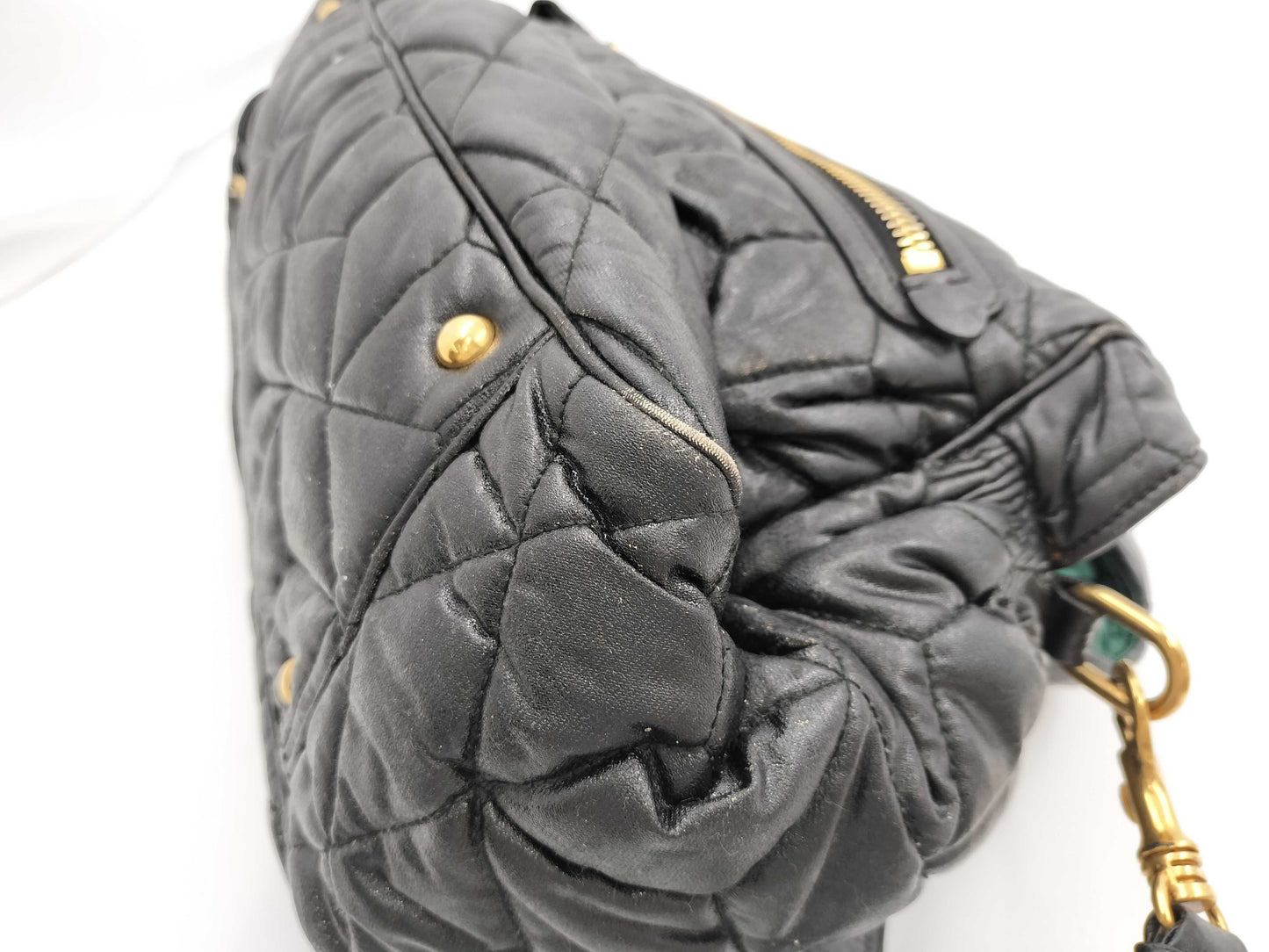 Miu Miu 2-Way Shoulder Handbag Black Handbag