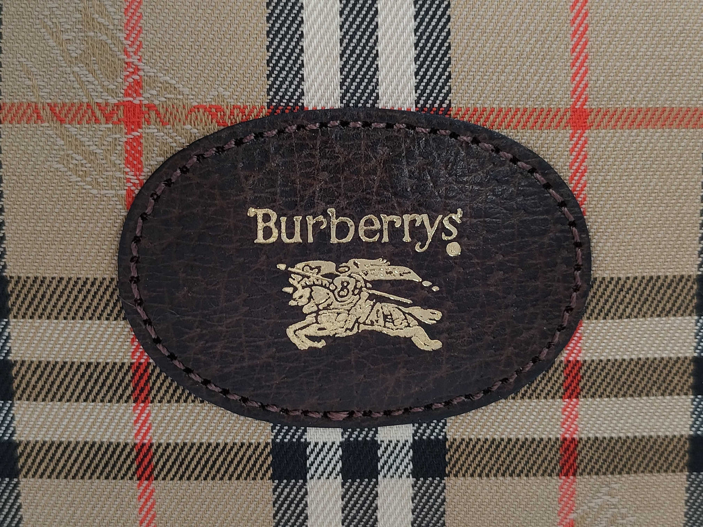 BURBERRY Check Pouch with Tag