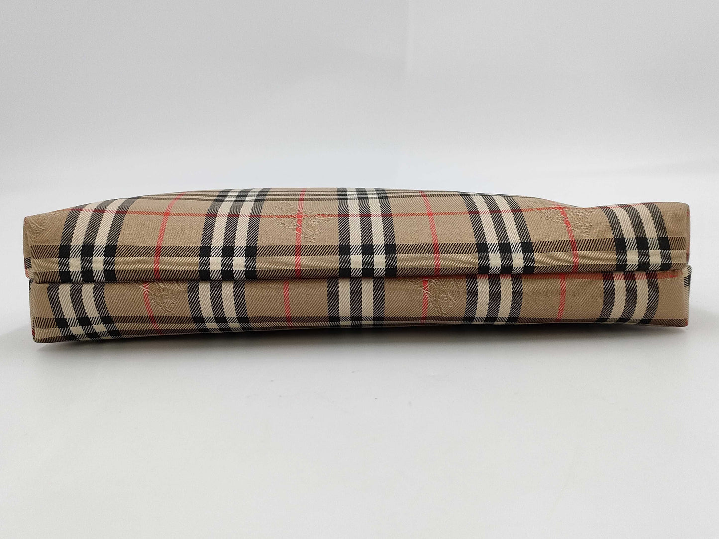 BURBERRY Check Pouch with Tag