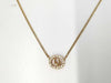 Dior Circle Stone Logo Necklace