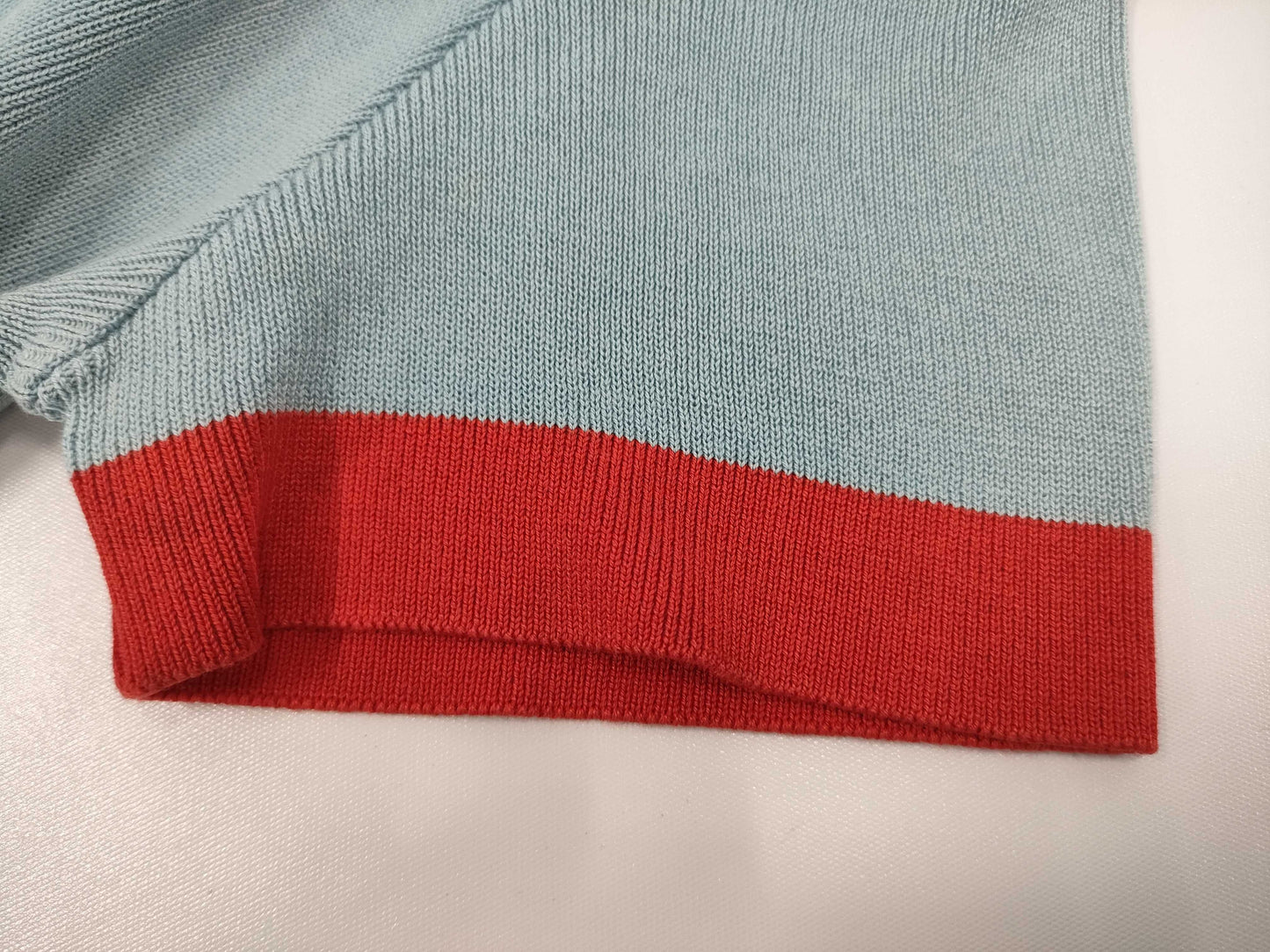 CHANEL Short Sleeve Knit Top with Coco Mark, Size 38