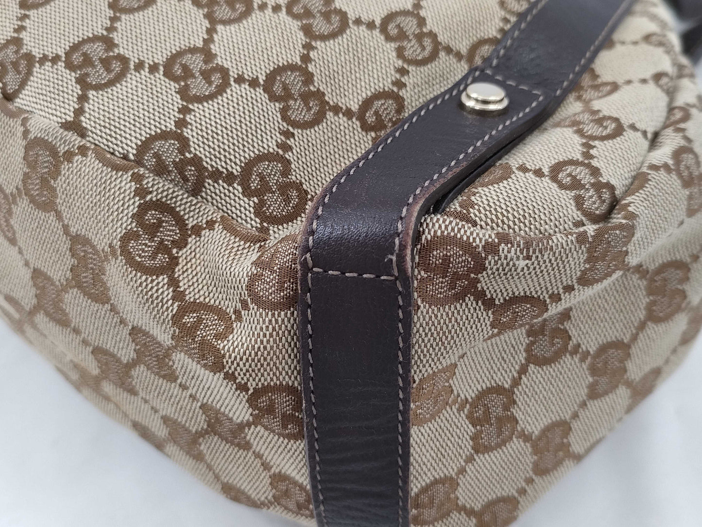 GUCCI GG Canvas Handbag 130736 Handbag