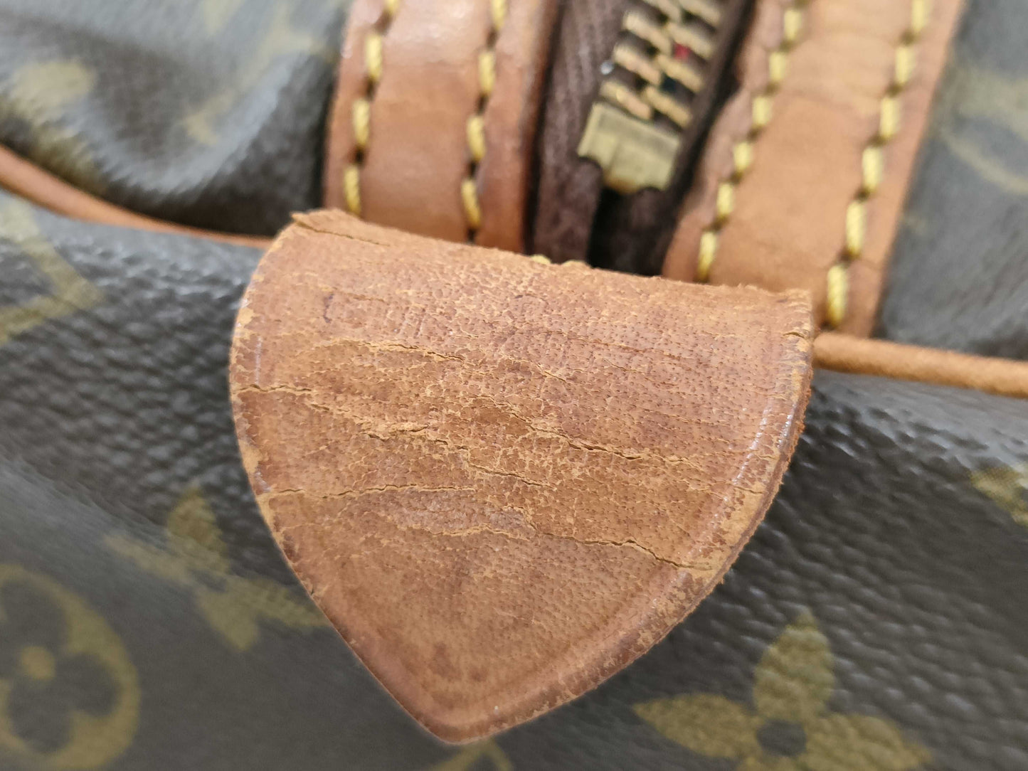 LOUIS VUITTON Monogram Sax Souple Large Boston Bag