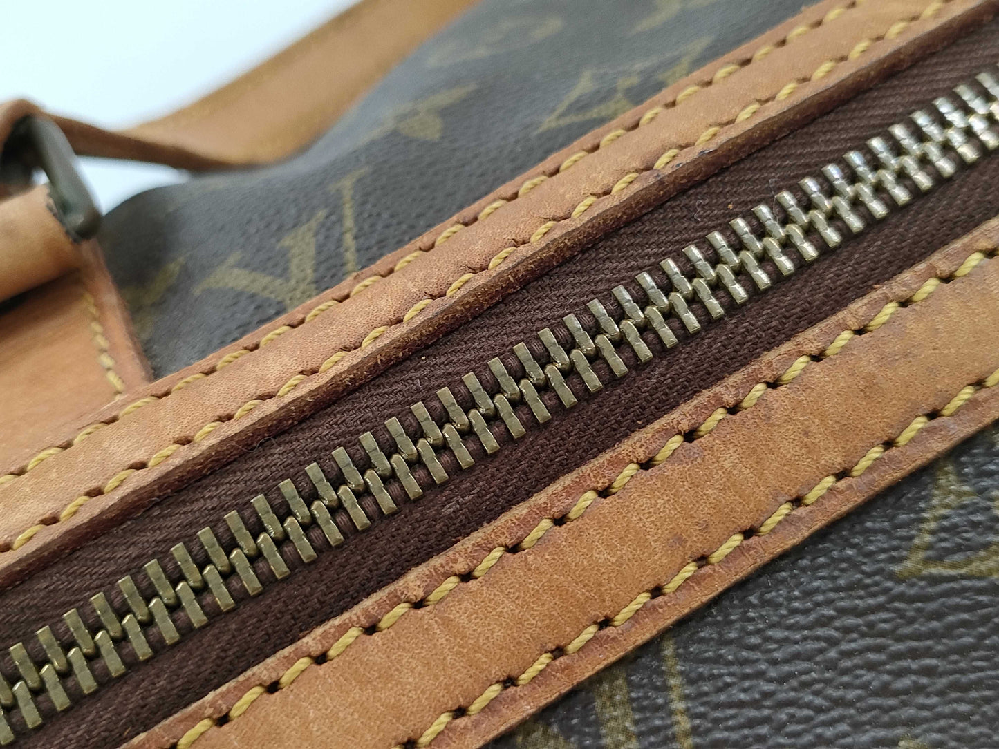 LOUIS VUITTON Monogram Sax Souple Large Boston Bag